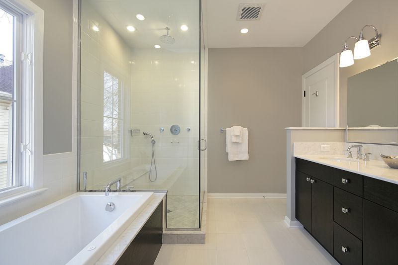 Contemporary Shower Area